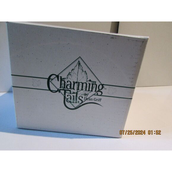 CHARMING TAILS FALL BUNNY RABBIT INDIAN IMPOSTER ACORN SNAIL 87/446 FITZ / FLOYD - Picture 2 of 8